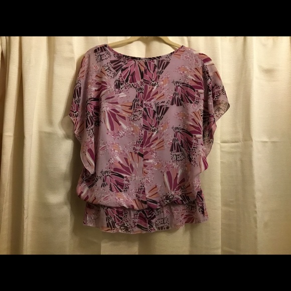 Pretty, Cool & Comfortable, Abstract Floral Blouse - Picture 3 of 5